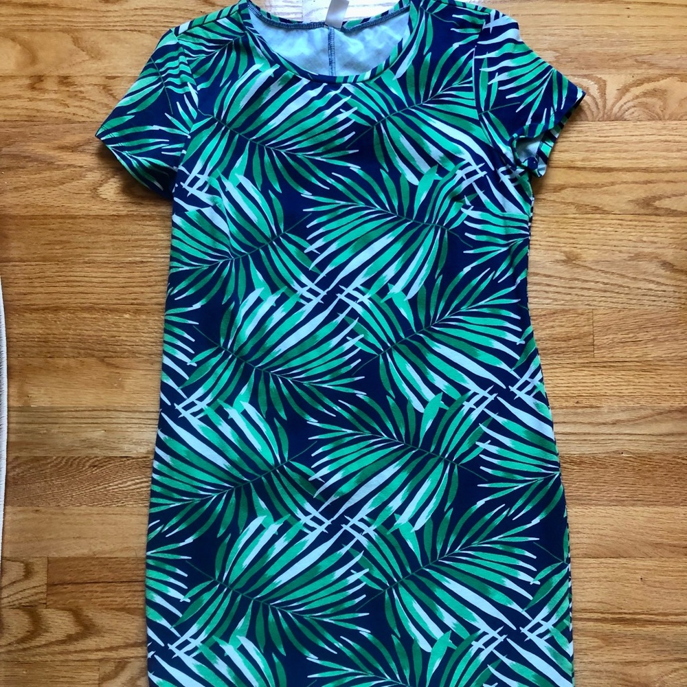 Old navy palm leaf dress size L